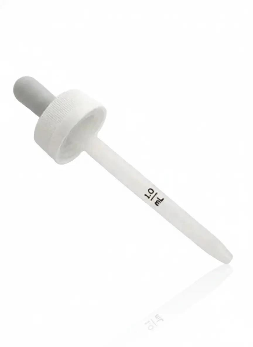 Aplicador original do Minoxidil Kirkland com marcação de 1.0 mL, contagotas medidor usado para dosagem precisa do produto