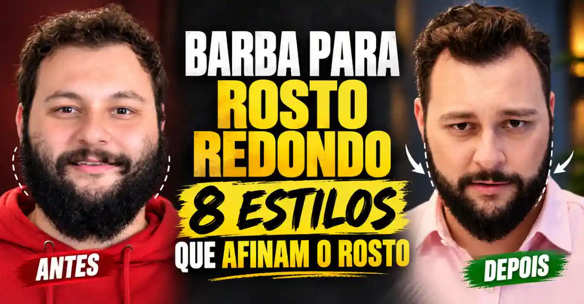 Barba para Rosto Redondo: 8 Estilos que Afinam o Rosto