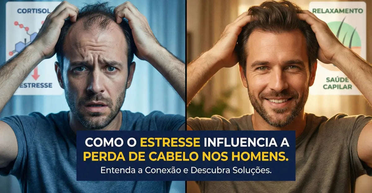Como o Estresse Influencia a Perda de Cabelo nos Homens