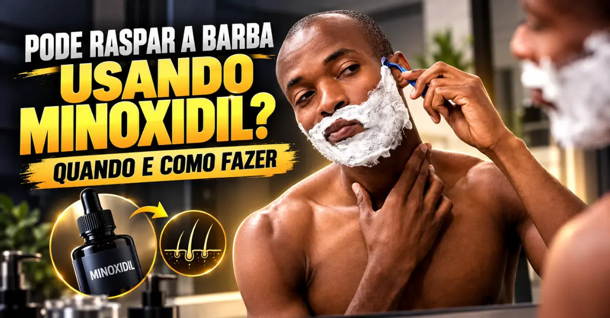 Pode Raspar a Barba Usando Minoxidil? Quando e Como Fazer