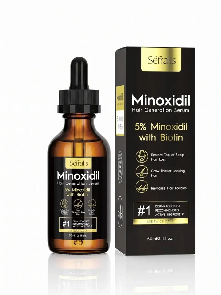 Minoxidil Sefralls 5% em frasco de 60ml formato sérum